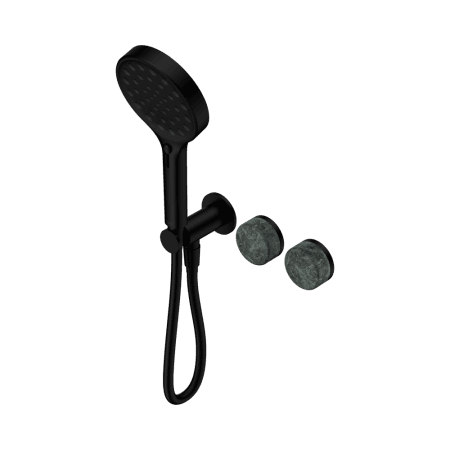 SERENITY SHOWER SYSTEM WITH VERDE ALPI HANDLE AND SERENITY HAND SHOWER MATTE BLACK (24E026MB)