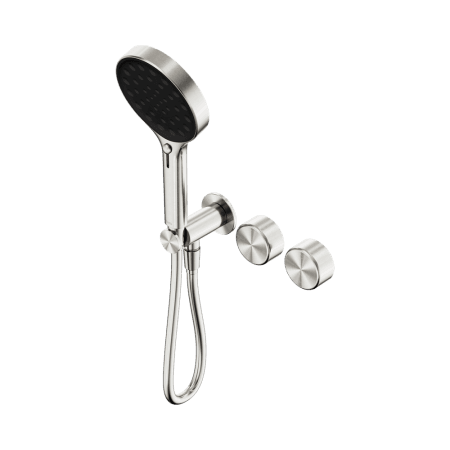 SERENITY SHOWER SYSTEM WITH METAL HANDLE AND SERENITY HAND SHOWER BRUSHED NICKEL (24E030BN)