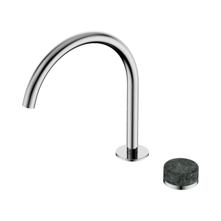 SERENITY BATH/KITCHEN MIXER ARC SPOUT WITH VERDE ALPI HANDLE CHROME (24E038CH)