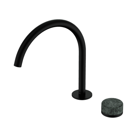SERENITY BATH/KITCHEN MIXER ARC SPOUT WITH VERDE ALPI HANDLE MATTE BLACK (24E038MB)