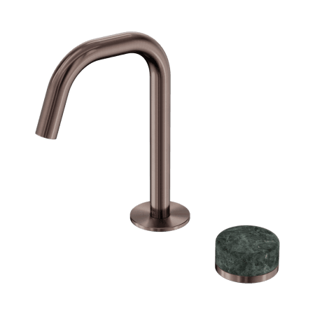 SERENITY BASIN MIXER EDGE SPOUT WITH VERDE ALPI HANDLE BRUSHED BRONZE (24E044BZ)