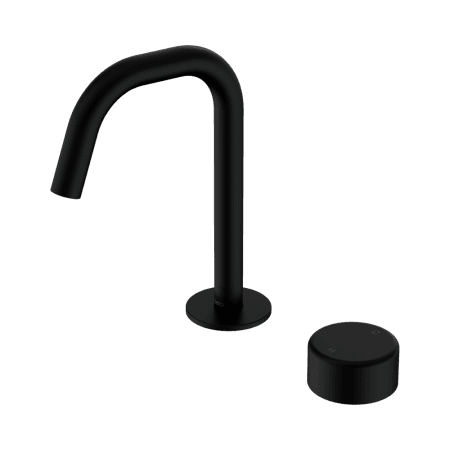 SERENITY BASIN MIXER EDGE SPOUT WITH METAL HANDLE MATTE BLACK (24E048MB)