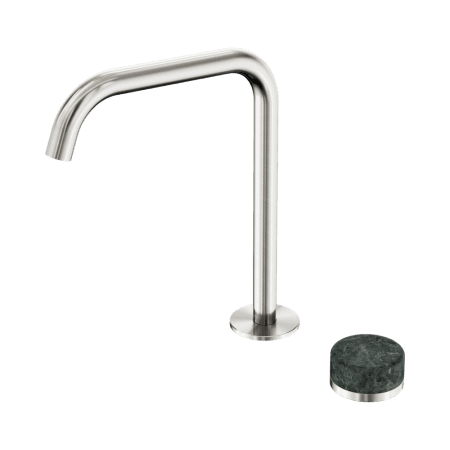 SERENITY BATH/KITCHEN MIXER EDGE SPOUT WITH VERDE ALPI HANDLE BRUSHED NICKEL (24E050BN)