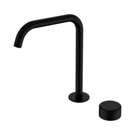 SERENITY BATH/KITCHEN MIXER EDGE SPOUT WITH METAL HANDLE MATTE BLACK (24E054MB)