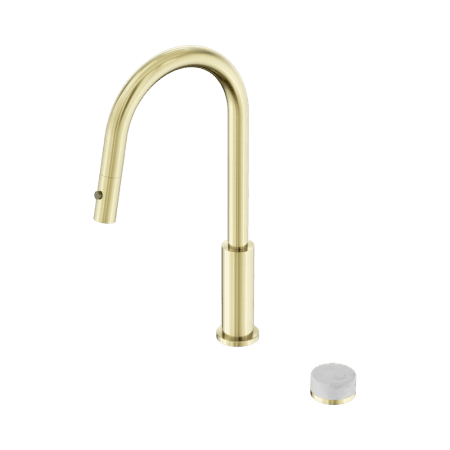SERENITY PULL OUT KITCHEN SET WITH CARRARA HANDLE BRUSHED GOLD (24E055BG)