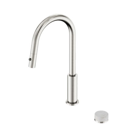 SERENITY PULL OUT KITCHEN SET WITH CARRARA HANDLE BRUSHED NICKEL (24E055BN)