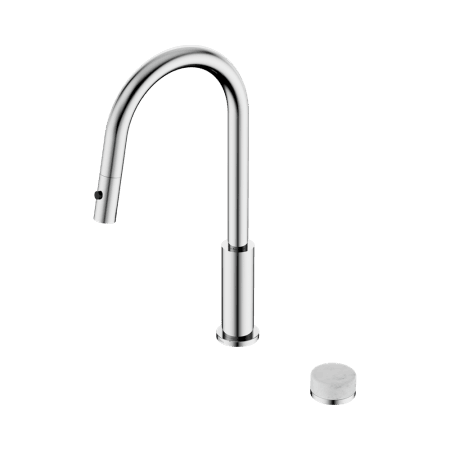 SERENITY PULL OUT KITCHEN SET WITH CARRARA HANDLE CHROME (24E055CH)