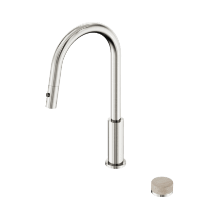 SERENITY PULL OUT KITCHEN SET WITH ROME TRAVERTINE HANDLE BRUSHED NICKEL (24E057BN)
