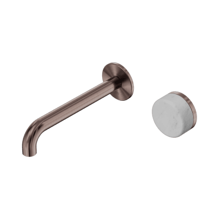 SERENITY Wall Basin Mixer 160/185/220mm Spout With Carrara Handle Brushed Bronze (24E061BZ/24E067BZ/24E073BZ)