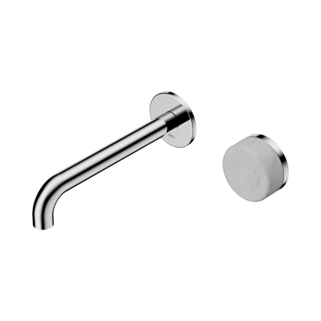 SERENITY Wall Basin Mixer 160/185/220mm Spout With Carrara Handle Chrome (24E061CH/24E067CH/24E073CH)