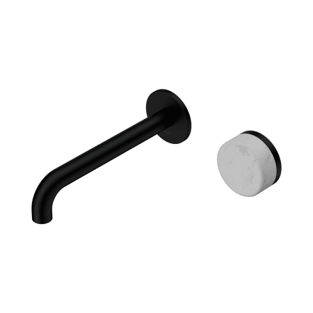 SERENITY Wall Basin Mixer 160/185/220mm Spout With Carrara Handle Matte Black (24E061MB/24E067MB/24E073MB)