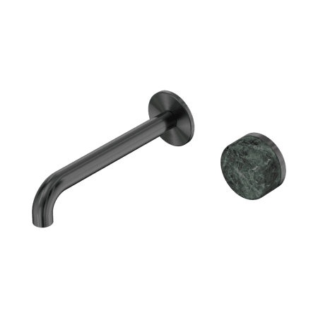 SERENITY Wall Basin Mixer 160/185/220mm Spout With Verde Alpi Handle Gun Metal (24E062GM/24E068GM/24E074GM)