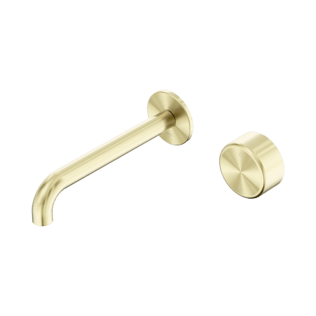 SERENITY Wall Basin Mixer 160/185/220mm Spout With Metal Handle Brushed Gold (24E066BG/24E072BG/24E078BG)