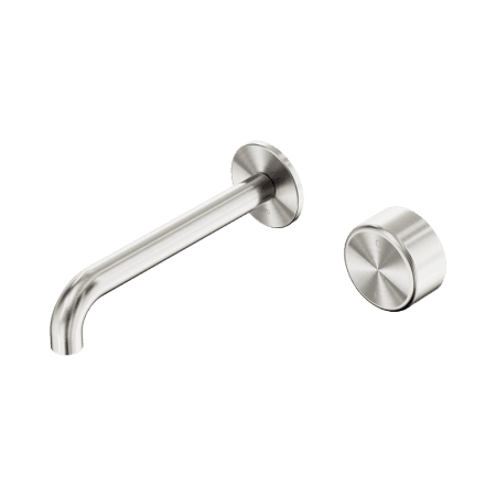 SERENITY Wall Basin Mixer 160/185/220mm Spout With Metal Handle Brushed Nickel (24E066BN/24E072BN/24E078BN)