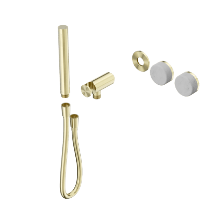 SERENITY SHOWER SYSTEM WITH CARRARA HANDLE AND SLIM SHOWER TRIM KIT ONLY BRUSHED GOLD (24E091BG)