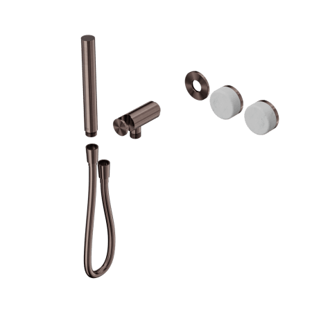 SERENITY SHOWER SYSTEM WITH CARRARA HANDLE AND SLIM SHOWER TRIM KIT ONLY BRUSHED BRONZE (24E091BZ)
