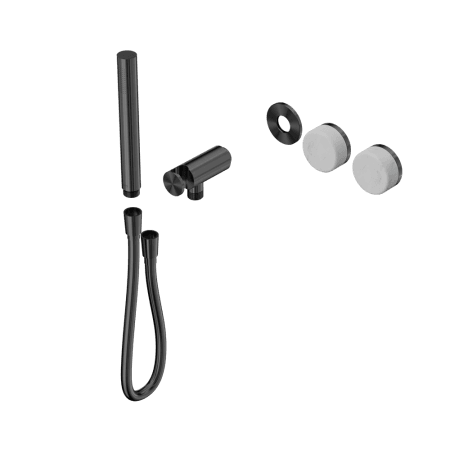 SERENITY SHOWER SYSTEM WITH CARRARA HANDLE AND SLIM SHOWER TRIM KIT ONLY GUN METAL (24E091GM)