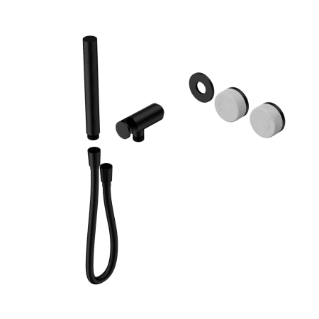 SERENITY SHOWER SYSTEM WITH CARRARA HANDLE AND SLIM SHOWER TRIM KIT ONLY MATTE BLACK (24E091MB)