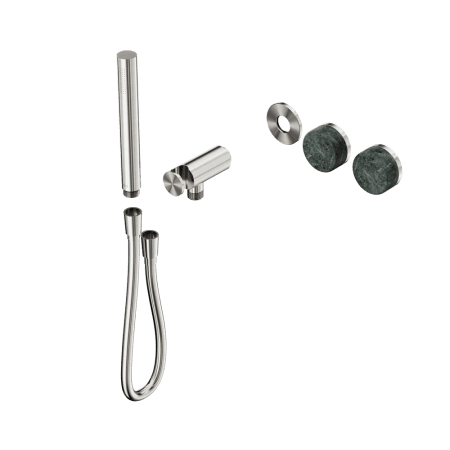 SERENITY SHOWER SYSTEM WITH VERDE ALPI HANDLE AND SLIM SHOWER TRIM KIT ONLY BRUSHED NICKEL (24E092BN)