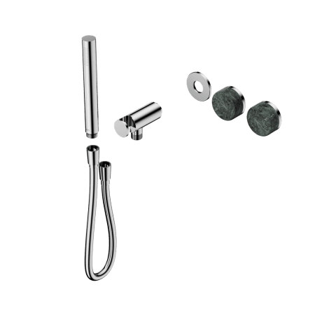 SERENITY SHOWER SYSTEM WITH VERDE ALPI HANDLE AND SLIM SHOWER TRIM KIT ONLY CHROME (24E092CH)