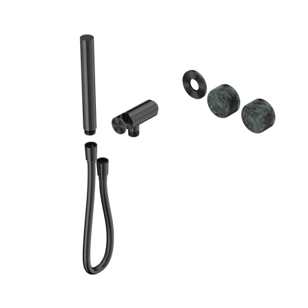 SERENITY SHOWER SYSTEM WITH VERDE ALPI HANDLE AND SLIM SHOWER TRIM KIT ONLY GUN METAL (24E092GM)