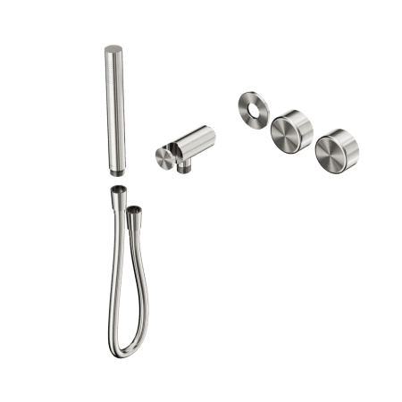 SERENITY SHOWER SYSTEM WITH METAL HANDLE AND SLIM SHOWER TRIM KIT ONLY BRUSHED NICKEL (24E096BN)