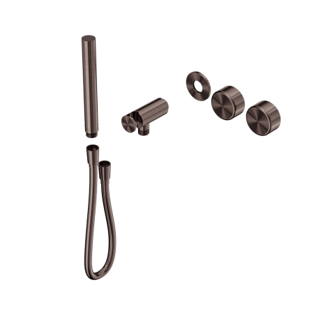 SERENITY SHOWER SYSTEM WITH METAL HANDLE AND SLIM SHOWER TRIM KIT ONLY BRUSHED BRONZE (24E096BZ)