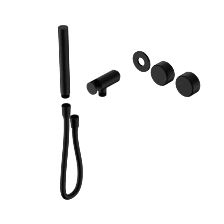 SERENITY SHOWER SYSTEM WITH METAL HANDLE AND SLIM SHOWER TRIM KIT ONLY MATTE BLACK (24E096MB)