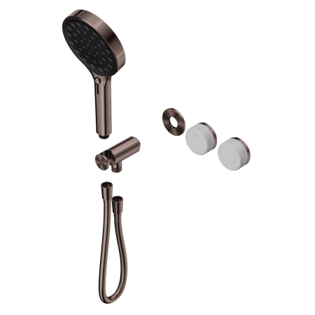 SERENITY SHOWER SYSTEM WITH CARRARA HANDLE AND SERENITY HAND SHOWER TRIM KIT ONLY BRUSHED BRONZE (24E097BZ)