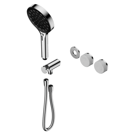 SERENITY SHOWER SYSTEM WITH CARRARA HANDLE AND SERENITY HAND SHOWER TRIM KIT ONLY CHROME (24E097CH)