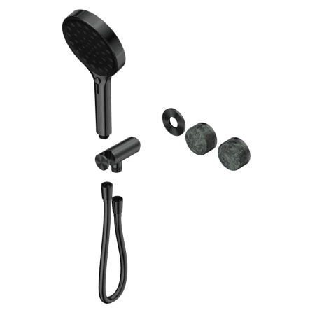 SERENITY SHOWER SYSTEM WITH VERDE ALPI HANDLE AND SERENITY HAND SHOWER TRIM KIT ONLY GUN METAL (24E098GM)