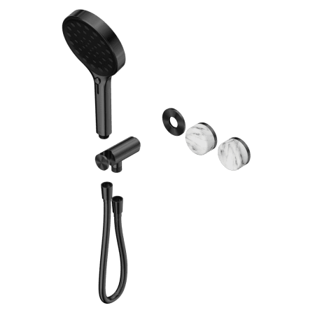 SERENITY SHOWER SYSTEM WITH ARABESCATO CORCHIA HANDLE AND SERENITY HAND SHOWER TRIM KIT ONLY GUN METAL (24E100GM)