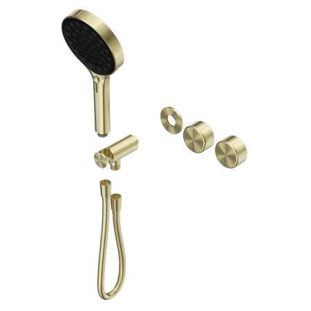 SERENITY SHOWER SYSTEM WITH METAL HANDLE AND SERENITY HAND SHOWER TRIM KIT ONLY BRUSHED GOLD (24E102BG)