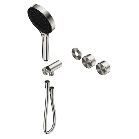 SERENITY SHOWER SYSTEM WITH METAL HANDLE AND SERENITY HAND SHOWER TRIM KIT ONLY BRUSHED NICKEL (24E102BN)