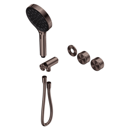 SERENITY SHOWER SYSTEM WITH METAL HANDLE AND SERENITY HAND SHOWER TRIM KIT ONLY BRUSHED BRONZE (24E102BZ)