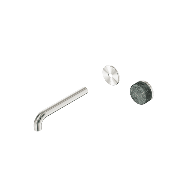 SERENITY Wall Basin Mixer 160/185/220mm Spout With Verde Alpi Handle Trim Kit Only Brushed Nickel (24E104BN/24E110BN/24E116BN)