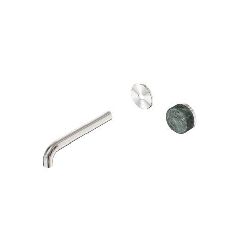 SERENITY Wall Basin Mixer 160/185/220mm Spout With Verde Alpi Handle Trim Kit Only Brushed Nickel (24E104BN/24E110BN/24E116BN)