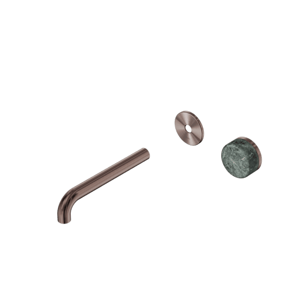 SERENITY Wall Basin Mixer 160/185/220mm Spout With Verde Alpi Handle Trim Kit Only Brushed Bronze (24E104BZ/24E110BZ/24E116BZ)