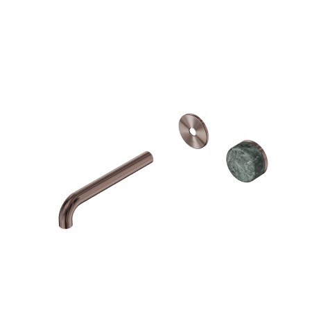 SERENITY Wall Basin Mixer 160/185/220mm Spout With Verde Alpi Handle Trim Kit Only Brushed Bronze (24E104BZ/24E110BZ/24E116BZ)