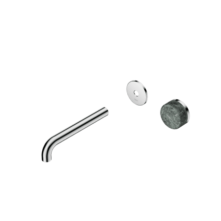 SERENITY Wall Basin Mixer 160/185/220mm Spout With Verde Alpi Handle Trim Kit Only Chrome (24E104CH/24E110CH/24E116CH)