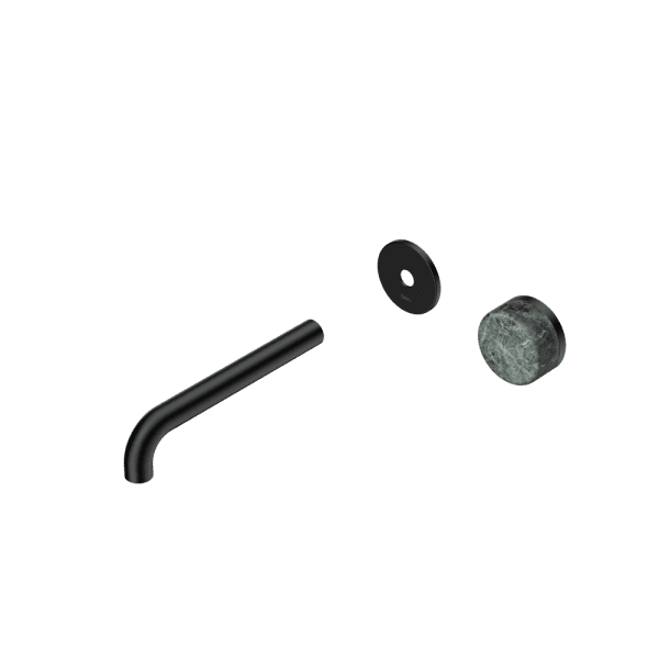 SERENITY Wall Basin Mixer 160/185/220mm Spout With Verde Alpi Handle Trim Kit Only Matte Black (24E104MB/24E110MB/24E116MB)