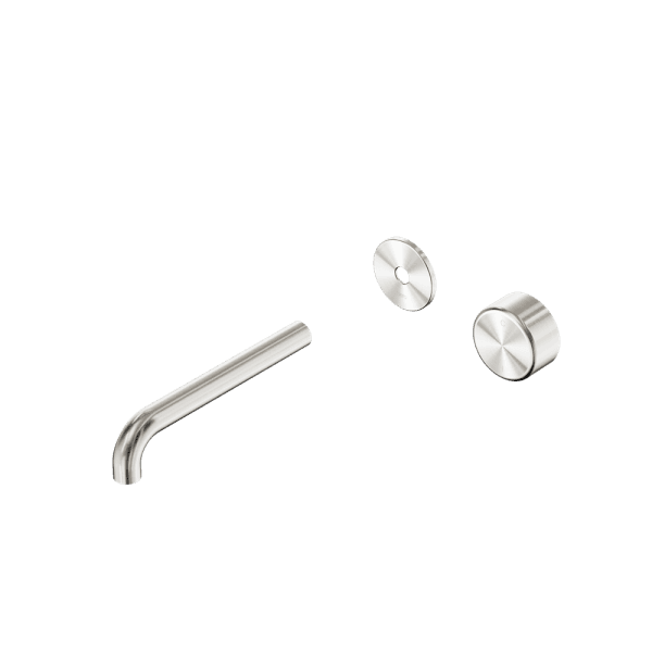 SERENITY Wall Basin Mixer 160/185/220mm Spout With Metal Handle Trim Kit Only Brushed Nickel (24E108BN/24E114BN/24E120BN)