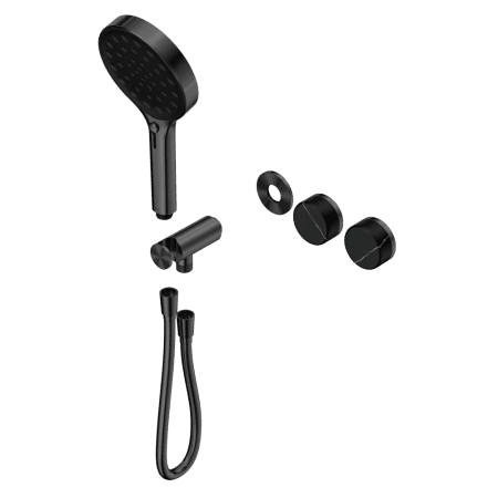 SERENITY SHOWER SYSTEM WITH MARQUINA BLACK HANDLE AND SERENITY HAND SHOWER TRIM KIT ONLY GUN METAL (24E124GM)