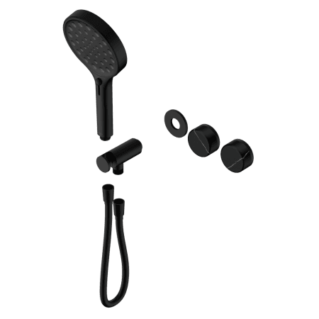 SERENITY SHOWER SYSTEM WITH MARQUINA BLACK HANDLE AND SERENITY HAND SHOWER TRIM KIT ONLY MATTE BLACK (24E124MB)