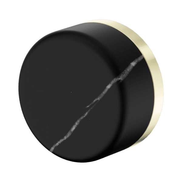 SERENITY SHOWER MIXER WITH MARQUINA BLACK HANDLE BRUSHED GOLD (24E128BG)