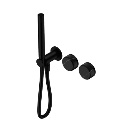 SERENITY SHOWER SYSTEM WITH MARQUINA BLACK HANDLE AND SLIM SHOWER MATTE BLACK (24E131MB)