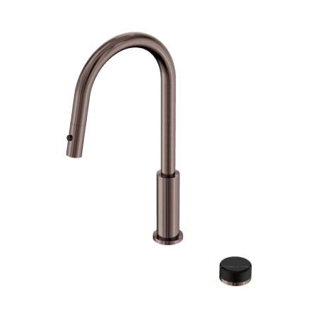 SERENITY PULL OUT KITCHEN SET WITH MARQUINA BLACK HANDLE BRUSHED BRONZE (24E137BZ)