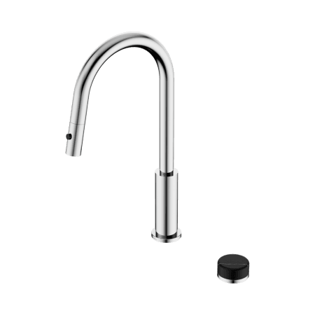 SERENITY PULL OUT KITCHEN SET WITH MARQUINA BLACK HANDLE CHROME (24E137CH)