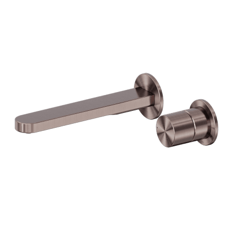 Pure SS316L Wall Basin/Bath Mixer Separate Back Plate 185mm Spout Brushed Bronze (NR172210bBZ)