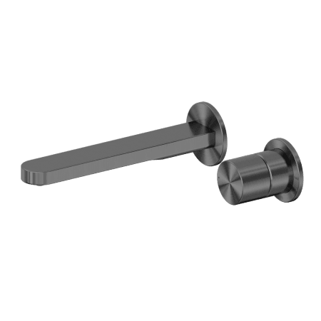 Pure SS316L Wall Basin/Bath Mixer Separate Back Plate 185mm Spout Graphite (NR172210bGR)